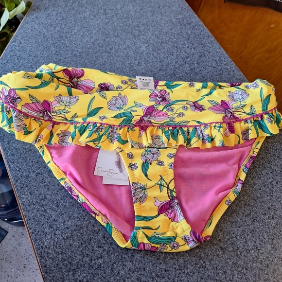 Jessica Simpson Style#SSTA16751 Ruffled Bikini Bottom Large NWT - Picture 6 of 12